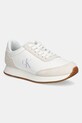 Шкіряні кросівки Calvin Klein Jeans RUNNER LACEUP LOW MIX MG замша білий YW0YW01798