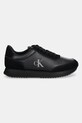 Кожаные кроссовки Calvin Klein Jeans RUNNER LACEUP LOW MIX MG YW0YW01798 чёрный SS25