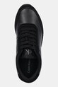 Кожаные кроссовки Calvin Klein Jeans RUNNER LACEUP LOW MIX MG чёрный YW0YW01798
