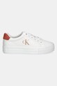 Шкіряні кросівки Calvin Klein Jeans BOLD VULC FLATF LOW LTH ML YW0YW01669 білий SS25