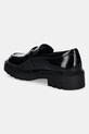 Încălțăminte Calvin Klein Jeans mocasini de piele FLATFORM SHOE DRIVER HDW YW0YW01657 negru