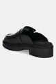 Obuv Kožené šľapky Calvin Klein Jeans FLATFORM SLIPON MG LTH YW0YW01655 čierna