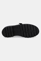 Kožené šľapky Calvin Klein Jeans FLATFORM SLIPON MG LTH YW0YW01655 čierna