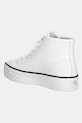 Obuwie Calvin Klein Jeans trampki skórzane BOLD VULC FLATF MID LTH IN YW0YW01634 biały