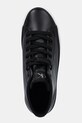 Kožené tenisky Calvin Klein Jeans BOLD VULC FLATF MID LTH IN čierna YW0YW01634