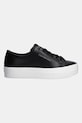 Kožené tenisky Calvin Klein Jeans BOLD VULC FLATF LOW LTH IN YW0YW01633 čierna SS25