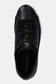 Kožené tenisky Calvin Klein Jeans BOLD VULC FLATF LOW LTH IN čierna YW0YW01633