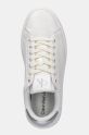 Calvin Klein Jeans sneakersy skórzane BOLD FLATF LOW MIX OHB biały YW0YW01632