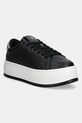 Кожаные кроссовки Calvin Klein Jeans BOLD FLATF LOW MIX OHB платформа чёрный YW0YW01632