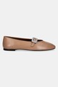 Δερμάτινες μπαλαρίνες Giuseppe Zanotti Amanda E560012.002 καφέ SS25