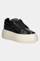 Kožené tenisky Giuseppe Zanotti Alma platforma čierna RS50009.001