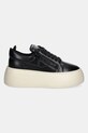 Kožené tenisky Giuseppe Zanotti Alma RS50009.001 čierna SS25