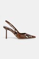 Kožené lodičky Le Silla Chanel Bella 4233B080MBPPDUR723 hnědá SS25