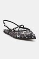 Le Silla balerini Chanel Morgana imitatie de piele negru 9041D020MTPPNEM763