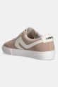 Încălțăminte Levi's sneakers din piele întoarsă SNEAK S D7916.0009 bej