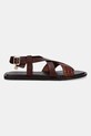 Gant sandale de piele Sunlaz 30561910.G420 maro SS25