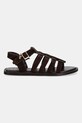 Gant sandale din piele întoarsă Sunlaz 30563912.G46 maro SS25