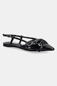 Kožené balerínky Steve Madden Dazzled otvorená päta čierna SM11003531.017