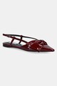 Kožené balerínky Steve Madden Dazzled otvorená päta červená SM11003531.627