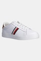 Tommy Hilfiger sneakersy skórzane ESSENTIAL COURT SNEAKER STRPS płaska biały FW0FW08321