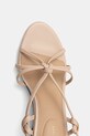 Tommy Hilfiger sandały skórzane LEATHER KNOTS WEDGE SANDAL beżowy FW0FW08417