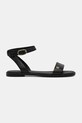 Tommy Hilfiger bőr szandál ANKLE STRAP LEATHER SANDAL FW0FW08422 fekete SS25