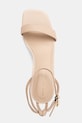 Kožené sandále Tommy Hilfiger LEATHER KNOTS KITTEN SANDAL béžová FW0FW08424