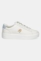 Tommy Hilfiger sneakers din piele PLATFORM COURT SNEAKER FW0FW08464 alb SS25