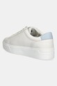 Încălțăminte Tommy Hilfiger sneakers din piele PLATFORM COURT SNEAKER FW0FW08464 alb