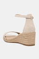 Boty Semišové sandály Tommy Hilfiger SUEDE ANKLE MID WEDGE ESPADRILLE FW0FW08479 béžová
