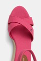 Sandály Tommy Hilfiger FLAG CRISS-CROS MID WEDGE ESPAD růžová FW0FW08481