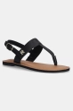 Шкіряні сандалі Tommy Hilfiger LEATHER THONG SANDAL віденський чорний FW0FW08505