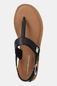 Kožené sandále Tommy Hilfiger LEATHER THONG SANDAL čierna FW0FW08505