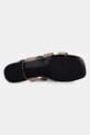 Кожени сандали Tommy Hilfiger LEATHER & SUEDE FLAT SANDAL FW0FW08507 бежов