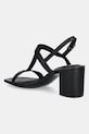 Obuv Kožené sandále Tommy Hilfiger LEATHER BLOCK HEEL SANDAL FW0FW08532 čierna