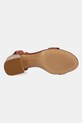 Δερμάτινα σανδάλια Tommy Hilfiger LEATHER ANKLE STRAP ESPAD SANDAL FW0FW08533 καφέ