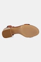 Kožené sandály Tommy Hilfiger LEATHER ANKLE STRAP ESPAD SANDAL FW0FW08533 hnědá
