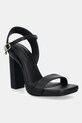 Tommy Hilfiger sandale de piele HIGH HEEL LEATHER SANDAL gros negru FW0FW08534
