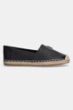 Кожаные эспадрильи Tommy Hilfiger TH LOGO LEATHER ESPADRILLE FW0FW08540 чёрный SS25
