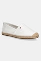 Espadrile Tommy Hilfiger FLAG CANVAS ESPADRILLE ravna bijela FW0FW08541