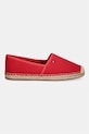 Tommy Hilfiger espadrily dámské FLAG CANVAS ESPADRILLE FW0FW08541 červená SS26