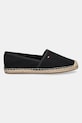 Еспадрили Tommy Hilfiger FLAG CANVAS ESPADRILLE FW0FW08541 черен SS25