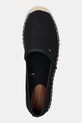 Tommy Hilfiger espadrile FLAG CANVAS ESPADRILLE negru FW0FW08541