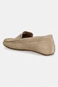 Obuwie Tommy Hilfiger mokasyny damskie zamszowe FLAG SOFT SUEDE DRIVER LOAFER FW0FW08558 beżowy