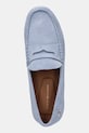Mokasinke od brušene kože Tommy Hilfiger FLAG SOFT SUEDE DRIVER LOAFER plava FW0FW08558