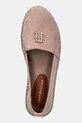 Tommy Hilfiger espadryle zamszowe SUEDE PLATFORM ESPADRILLE beżowy FW0FW08586