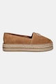 Tommy Hilfiger espadryle zamszowe SUEDE PLATFORM ESPADRILLE FW0FW08586 brązowy SS25