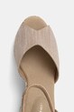 Tommy Hilfiger sandały CHAMBRAY HIGH WEDGE ESPADRILLE beżowy FW0FW08588