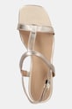 Δερμάτινα σανδάλια Tommy Hilfiger LEATHER BLOCK HEEL SANDAL METAL χρυσαφί FW0FW08590
