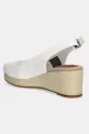 Obuv Sandále Tommy Hilfiger FLAG MID WEDGE ESPAD SLINGBACK FW0FW08595 biela